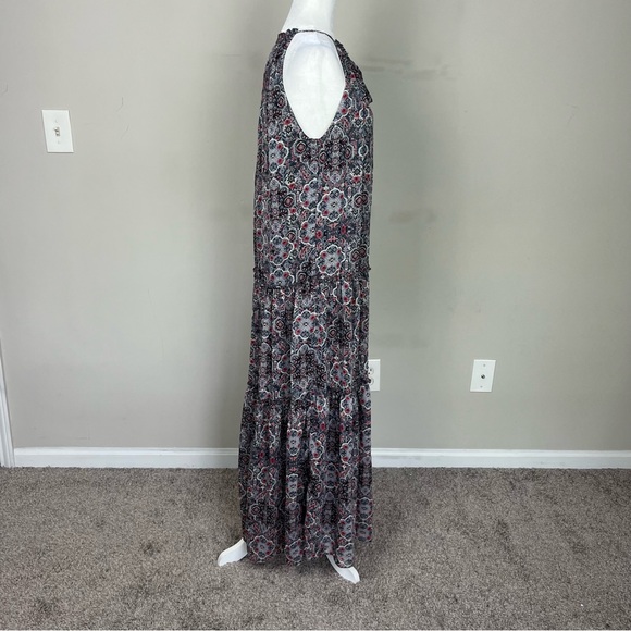 DREW BOHO TIERED SLEEVELESS MAXI DRESS SIZE LARGE - Picture 10 of 15